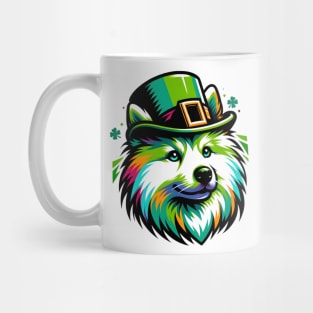 Japanese Spitz Celebrates Saint Patrick's Day Mug